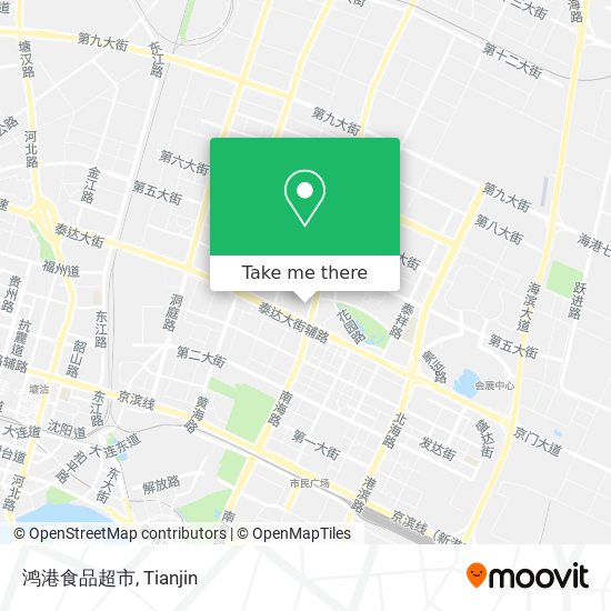 鸿港食品超市 map