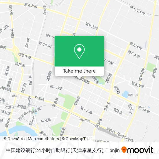 中国建设银行24小时自助银行(天津泰星支行) map