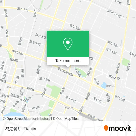 鸿港餐厅 map