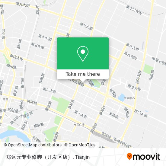 郑远元专业修脚（开发区店） map