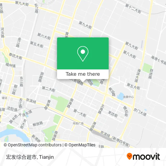 宏发综合超市 map