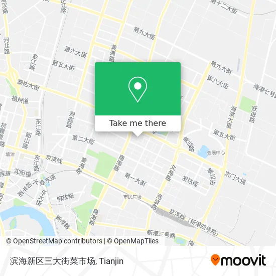 滨海新区三大街菜市场 map