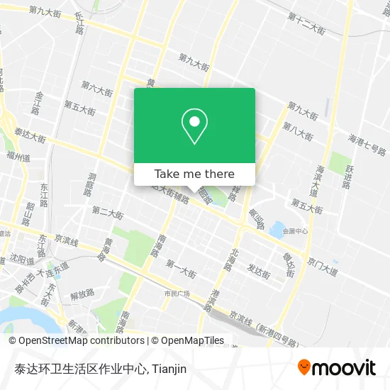 泰达环卫生活区作业中心 map