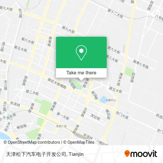 天津松下汽车电子开发公司 map