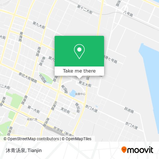 沐青汤泉 map