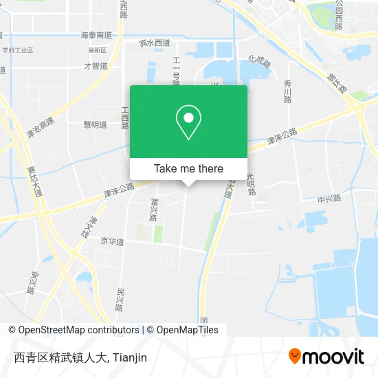 西青区精武镇人大 map