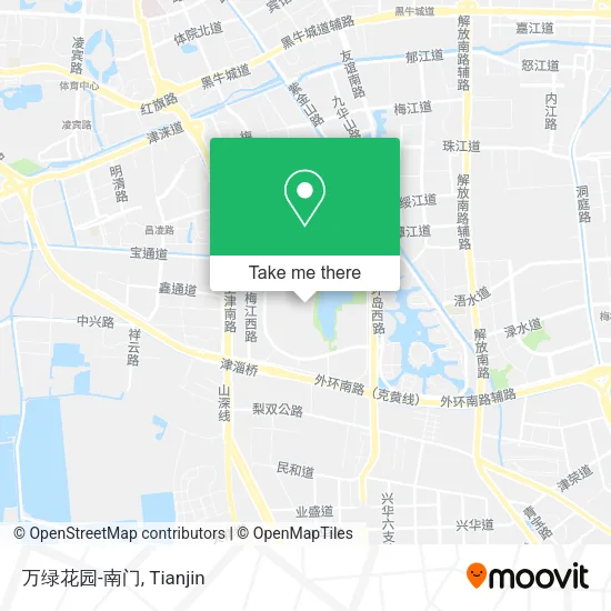 万绿花园-南门 map