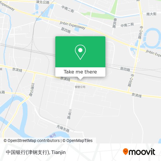 中国银行(津钢支行) map