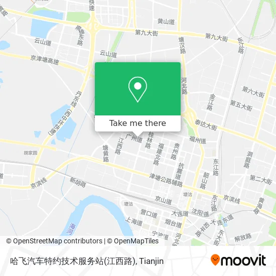 哈飞汽车特约技术服务站(江西路) map