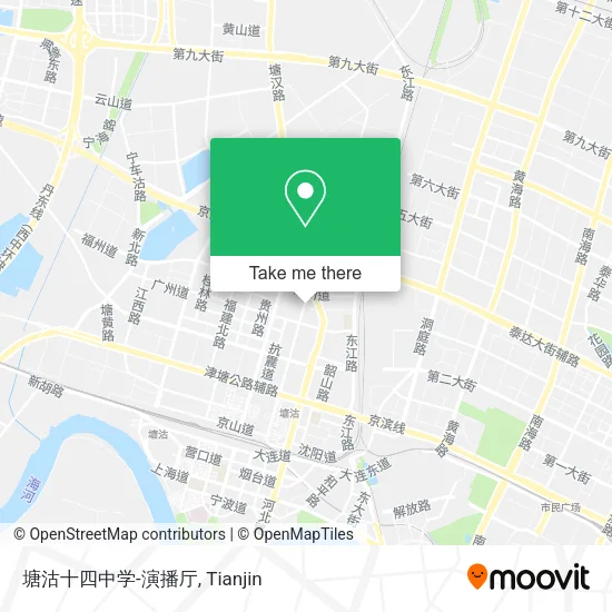 塘沽十四中学-演播厅 map