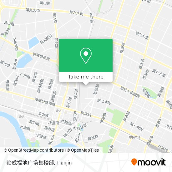 贻成福地广场售楼部 map