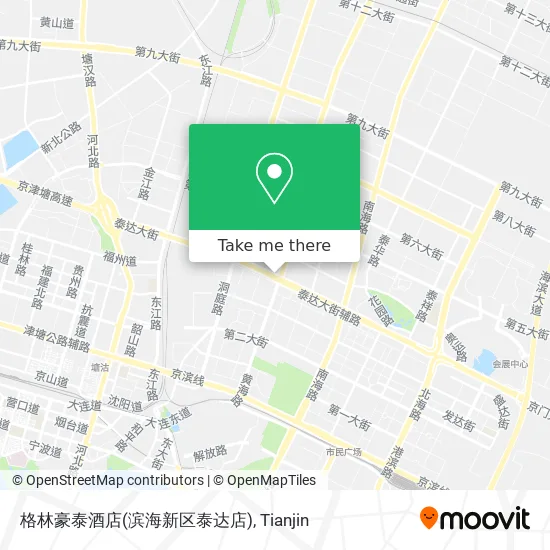 格林豪泰酒店(滨海新区泰达店) map