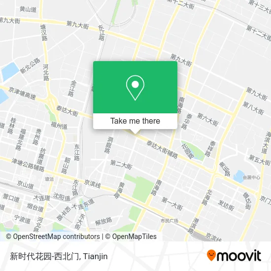 新时代花园-西北门 map
