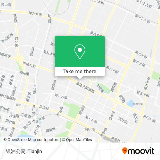 银洲公寓 map