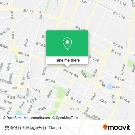 交通银行天津滨海分行 map