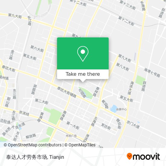 泰达人才劳务市场 map