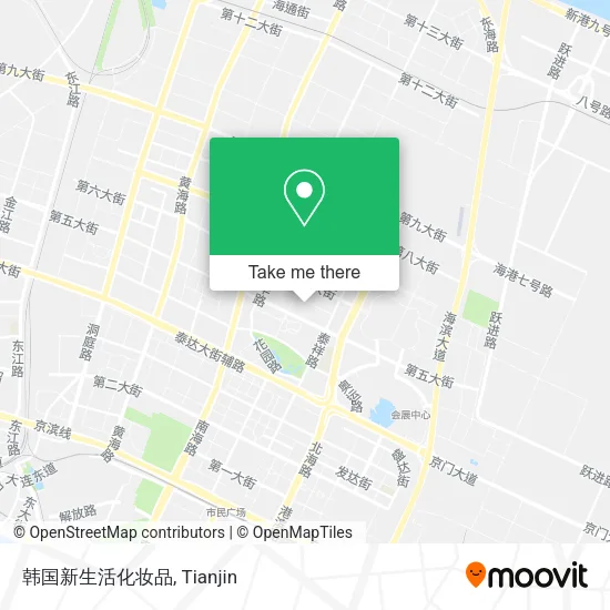 韩国新生活化妆品 map