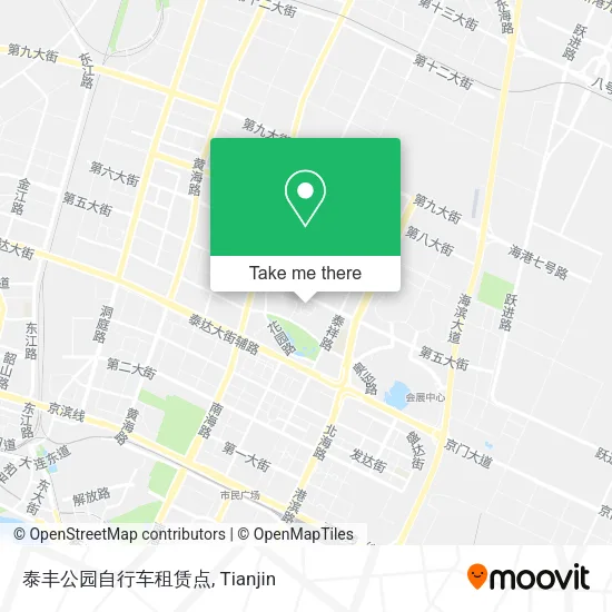 泰丰公园自行车租赁点 map
