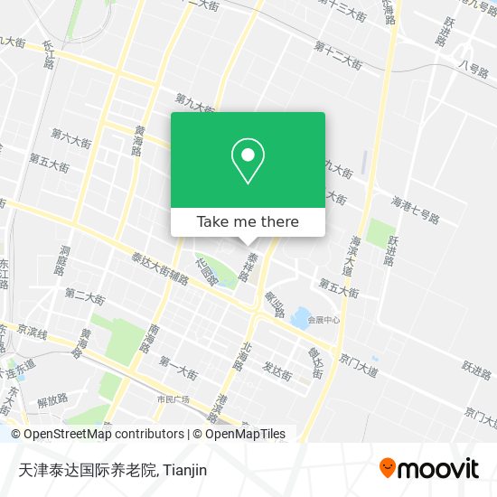 天津泰达国际养老院 map