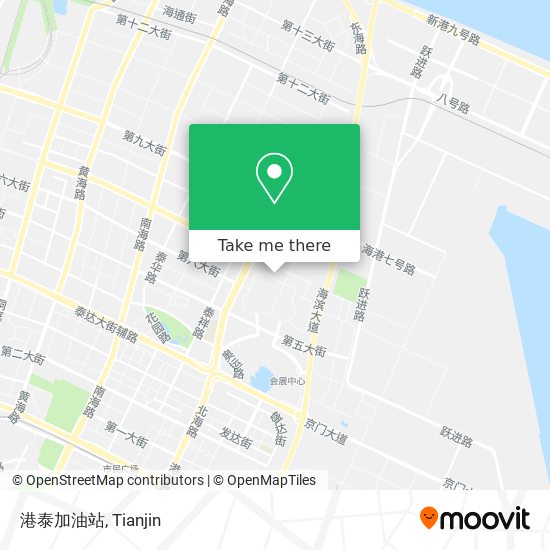 港泰加油站 map