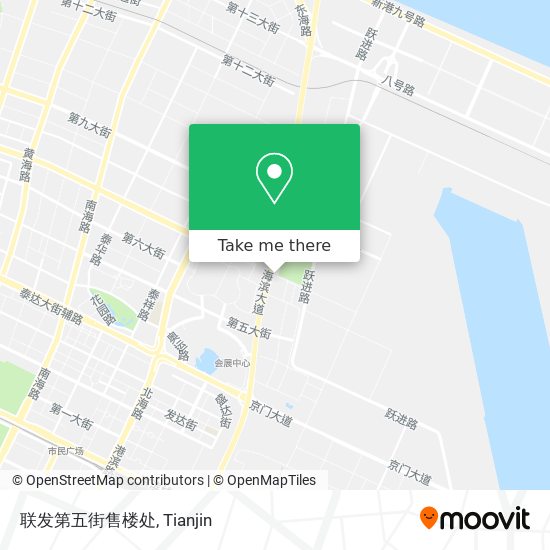 联发第五街售楼处 map