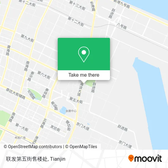联发第五街售楼处 map