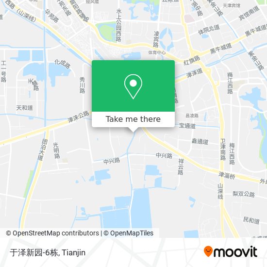 于泽新园-6栋 map
