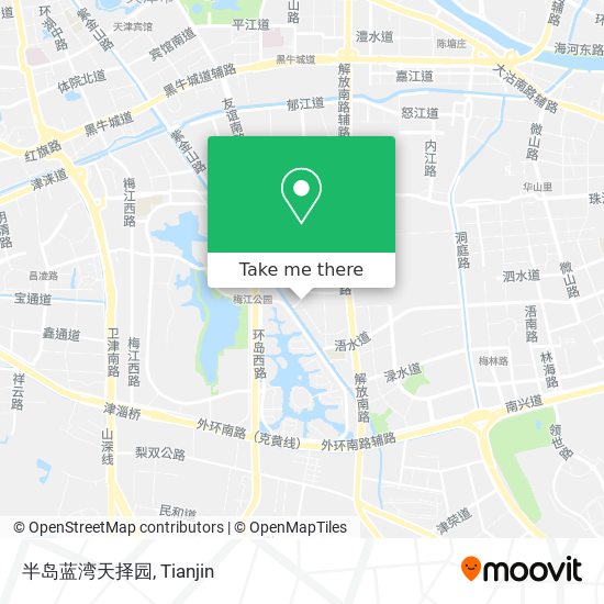 半岛蓝湾天择园 map