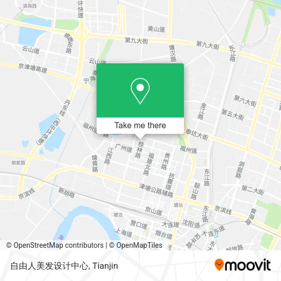 自由人美发设计中心 map