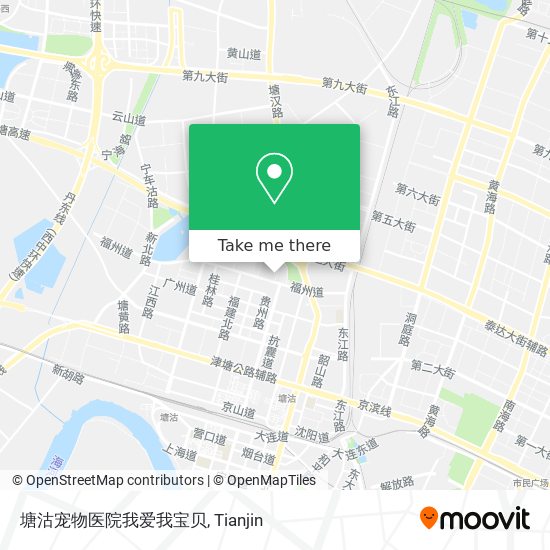 塘沽宠物医院我爱我宝贝 map