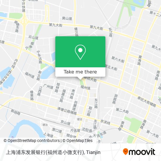 上海浦东发展银行(福州道小微支行) map