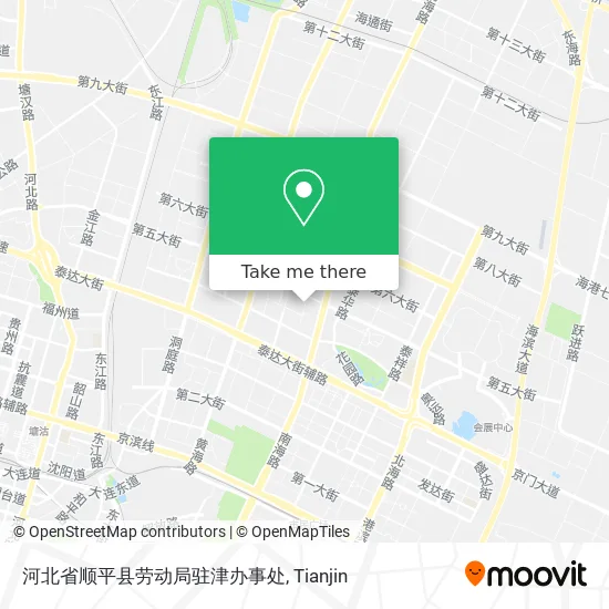 河北省顺平县劳动局驻津办事处 map