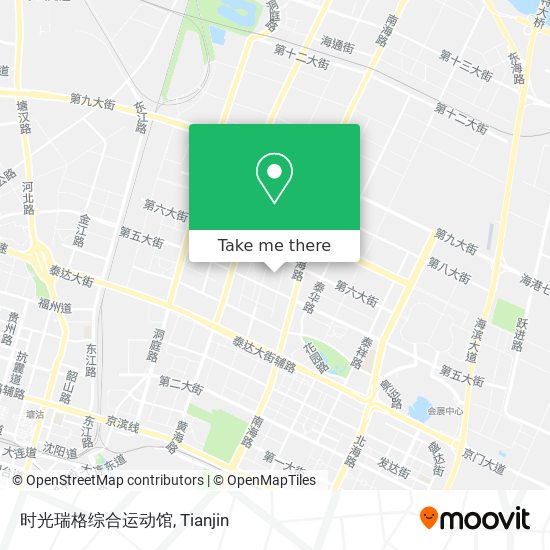 时光瑞格综合运动馆 map