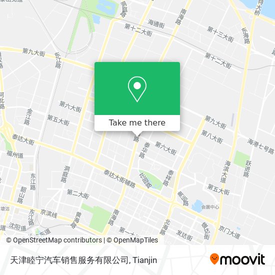 天津睦宁汽车销售服务有限公司 map