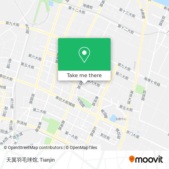 天翼羽毛球馆 map
