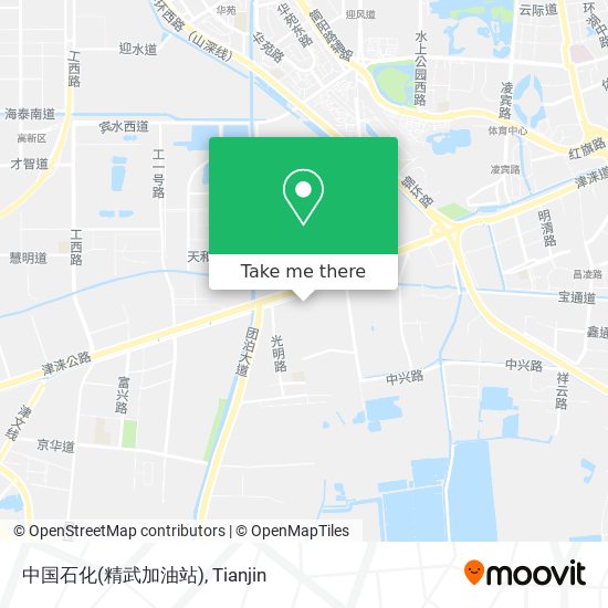 中国石化(精武加油站) map