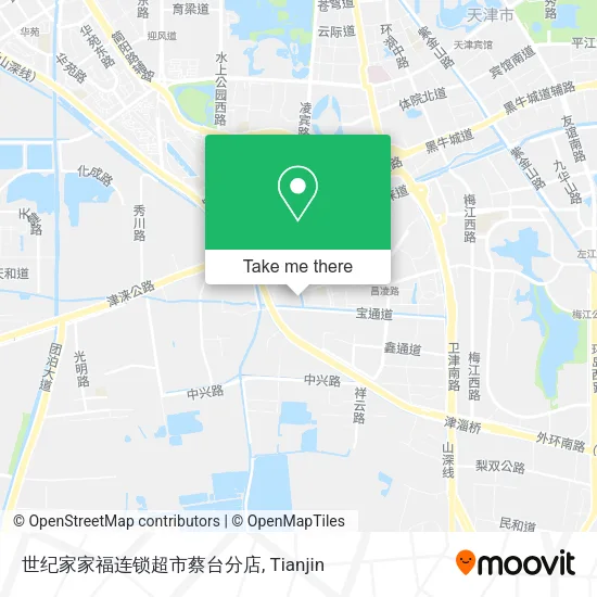 世纪家家福连锁超市蔡台分店 map