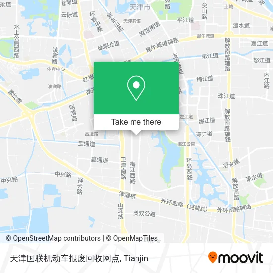 天津国联机动车报废回收网点 map