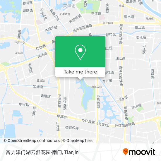 富力津门湖云舒花园-南门 map