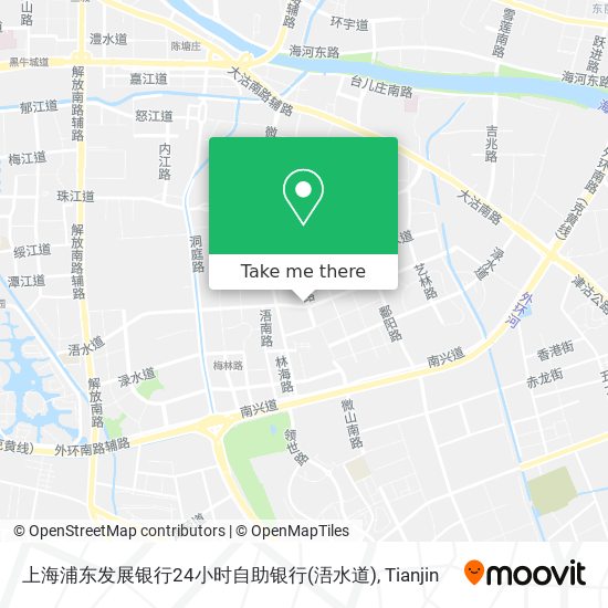 上海浦东发展银行24小时自助银行(浯水道) map