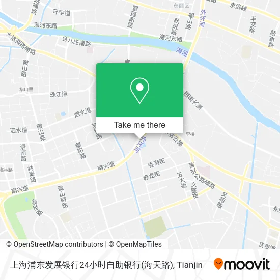 上海浦东发展银行24小时自助银行(海天路) map