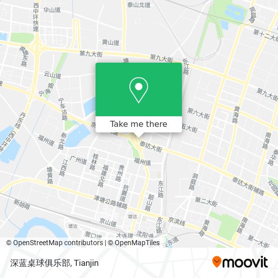 深蓝桌球俱乐部 map