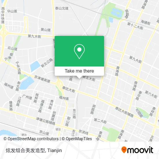 炫发组合美发造型 map