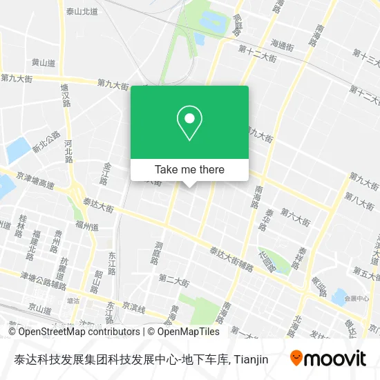 泰达科技发展集团科技发展中心-地下车库 map
