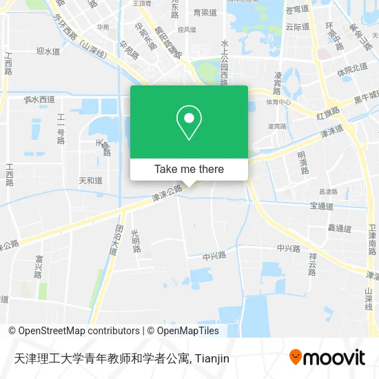 天津理工大学青年教师和学者公寓 map