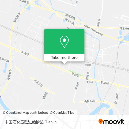 中国石化(冠达加油站) map