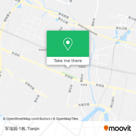 军瑞园-1栋 map