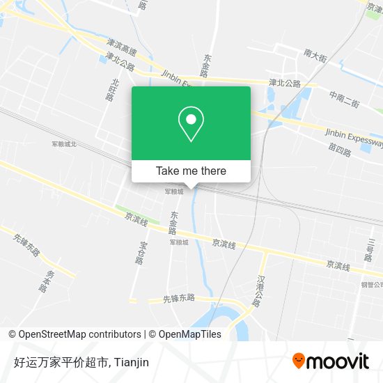 好运万家平价超市 map