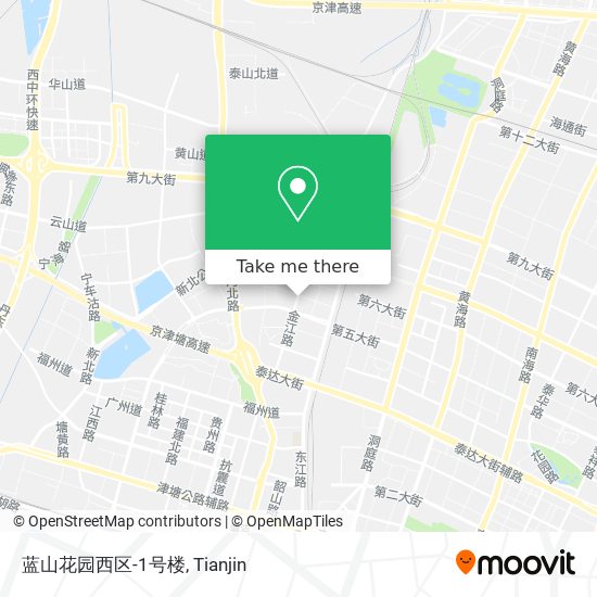 蓝山花园西区-1号楼 map