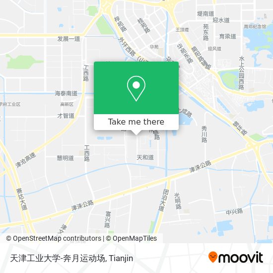 天津工业大学-奔月运动场 map